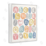 Stephanie Workman Marrott | Soft Pattern Watercolor Letters Alphabet Chart
