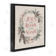 Stephanie Workman Marrott | Jesus Reason For Season Winter Holiday Wreath