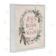 Stephanie Workman Marrott | Jesus Reason For Season Winter Holiday Wreath