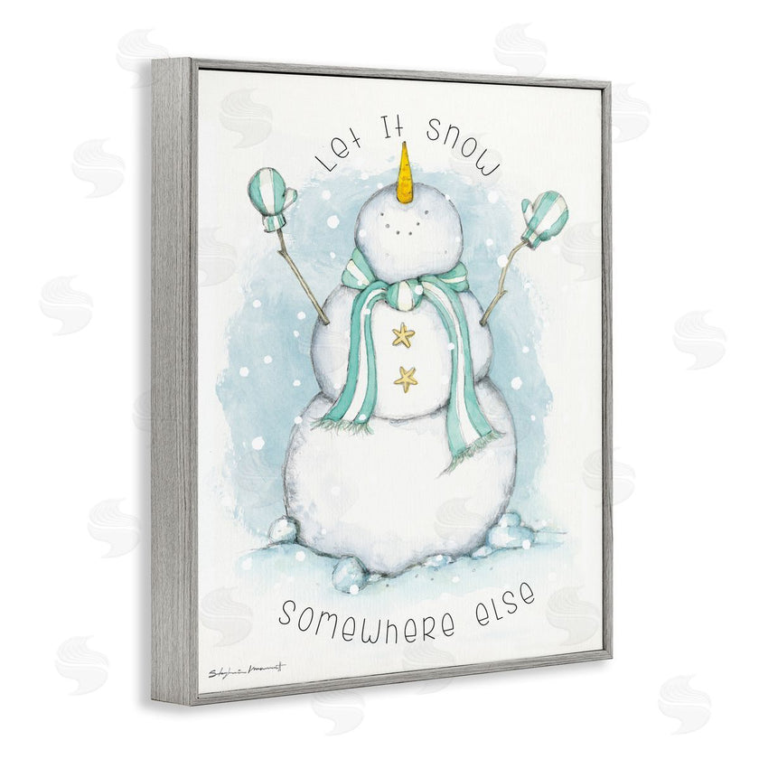 Stephanie Workman Marrott | Let It Snow Somewhere Else Nautical Snowman
