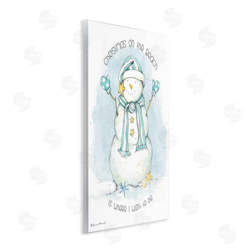 Stephanie Workman Marrott | Christmas On the Beach Sentiments Nautical Snowman