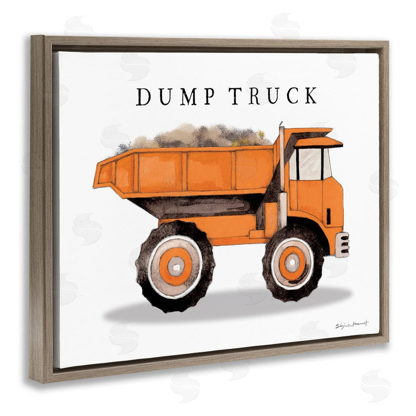 Stephanie Workman Marrott | Orange Dump Truck Construction