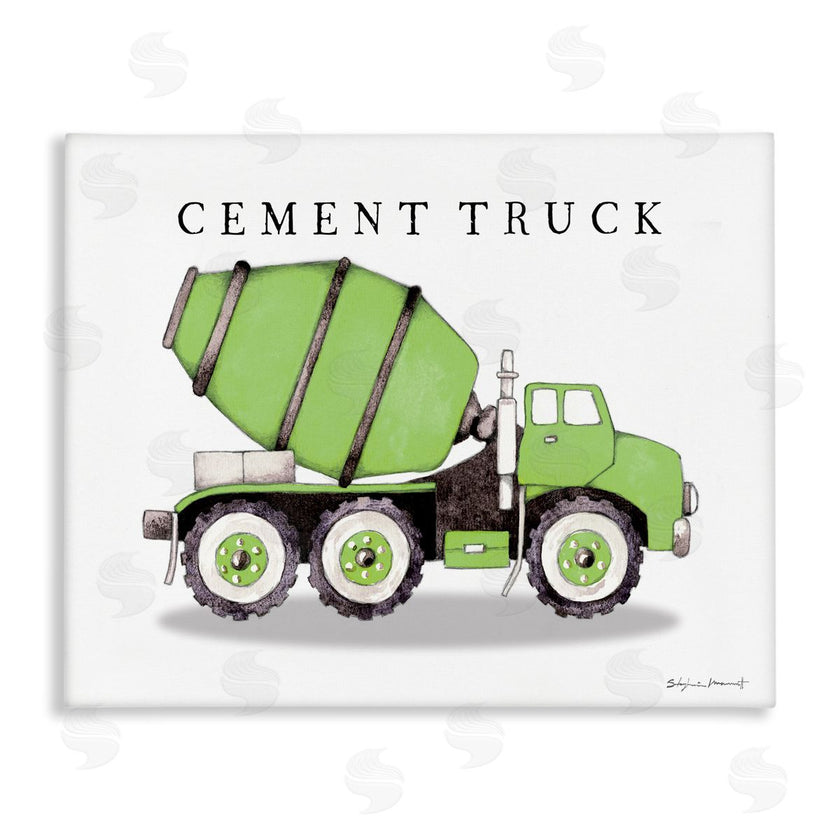 Stephanie Workman Marrott | Green Cement Truck Construction