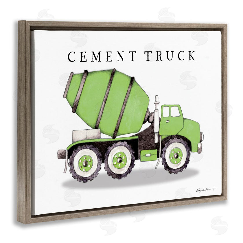 Stephanie Workman Marrott | Green Cement Truck Construction