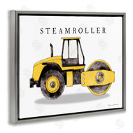 Stephanie Workman Marrott | Yellow Steam Roller Traditional Construction Truck