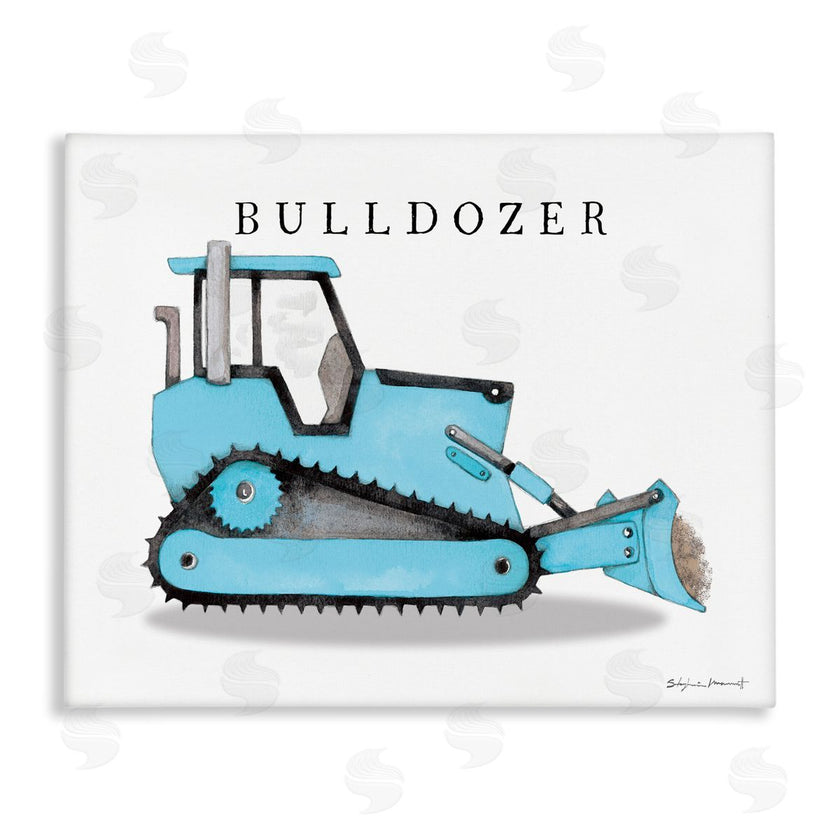 Stephanie Workman Marrott | Blue Bulldozer Construction Machine