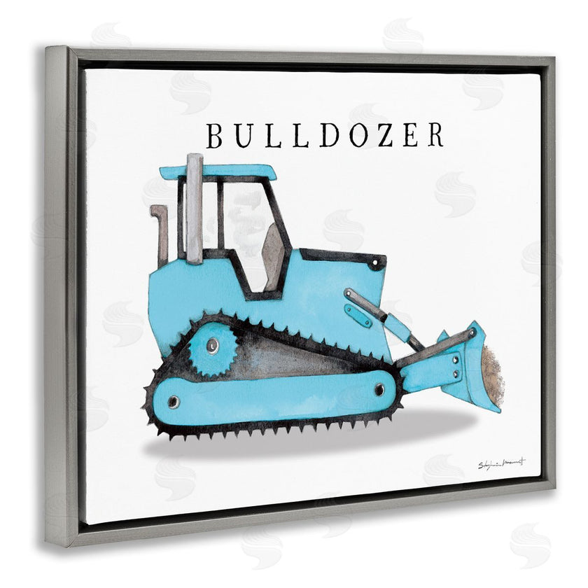 Stephanie Workman Marrott | Blue Bulldozer Construction Machine