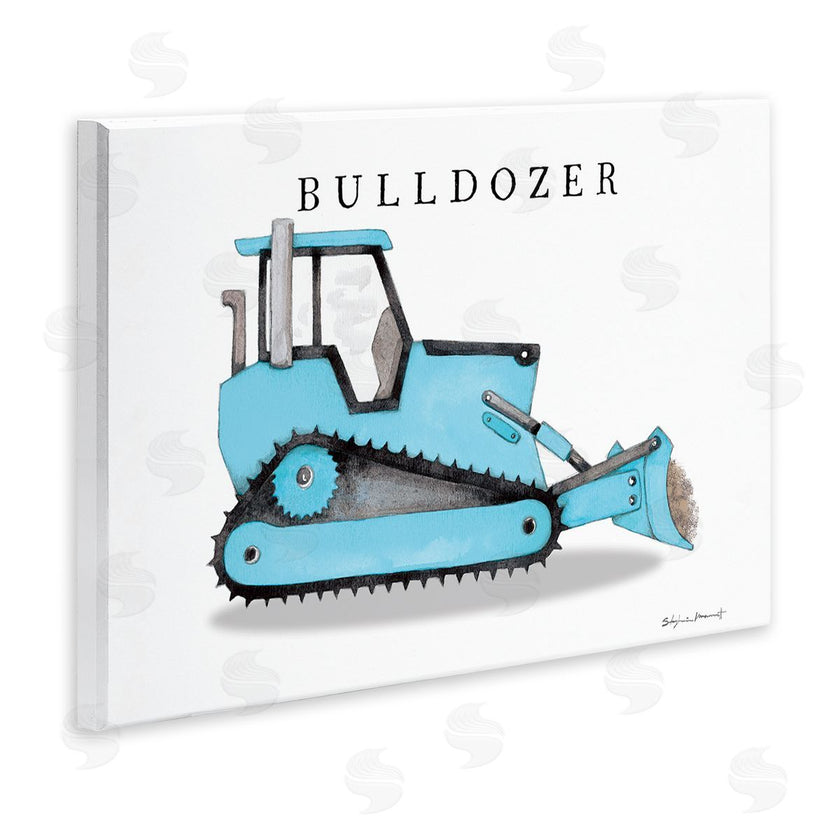 Stephanie Workman Marrott | Blue Bulldozer Construction Machine