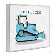 Stephanie Workman Marrott | Blue Bulldozer Construction Machine