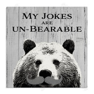 SD Graphics Studio | My Jokes are Un-Bearable Pun Animal Mustache