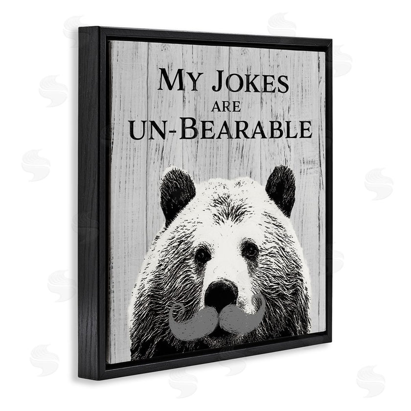 SD Graphics Studio | My Jokes are Un-Bearable Pun Animal Mustache