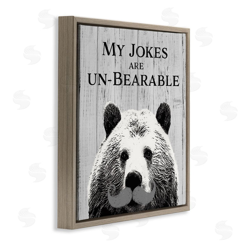 SD Graphics Studio | My Jokes are Un-Bearable Pun Animal Mustache