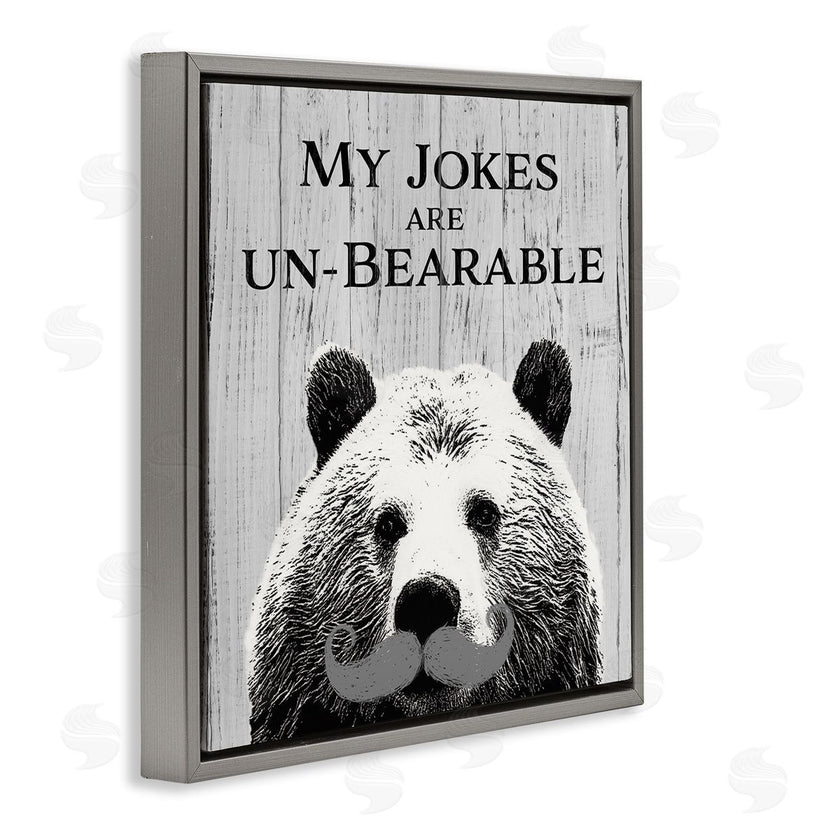SD Graphics Studio | My Jokes are Un-Bearable Pun Animal Mustache