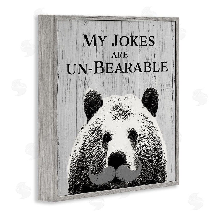 SD Graphics Studio | My Jokes are Un-Bearable Pun Animal Mustache