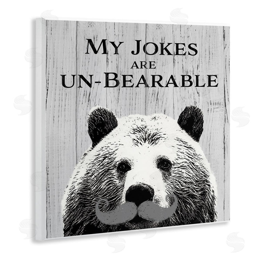 SD Graphics Studio | My Jokes are Un-Bearable Pun Animal Mustache