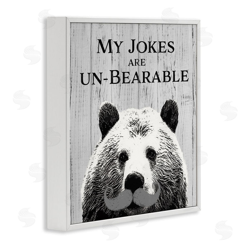 SD Graphics Studio | My Jokes are Un-Bearable Pun Animal Mustache