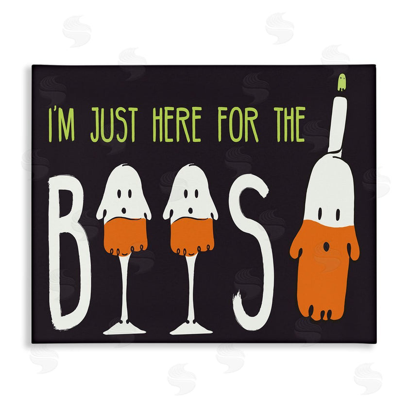 Hugo Edwins | Here for the Boos Phrase Halloween Ghost Pun