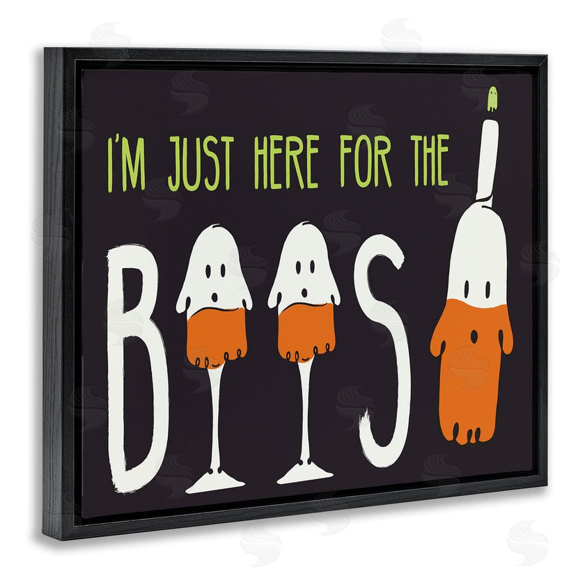 Hugo Edwins | Here for the Boos Phrase Halloween Ghost Pun