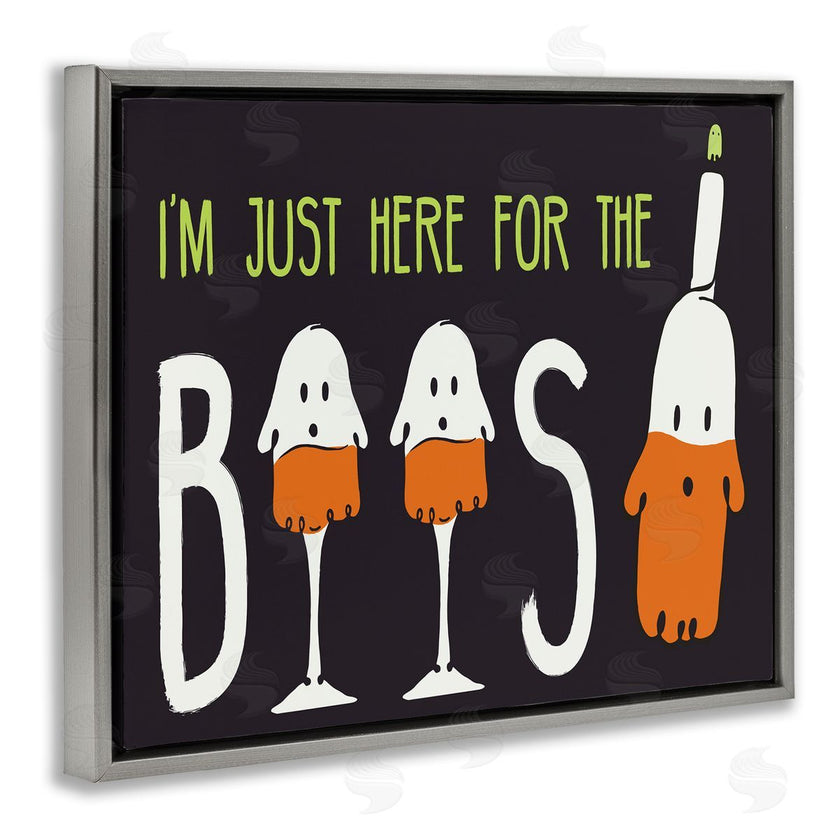 Hugo Edwins | Here for the Boos Phrase Halloween Ghost Pun