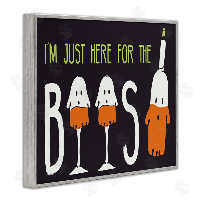 Hugo Edwins | Here for the Boos Phrase Halloween Ghost Pun