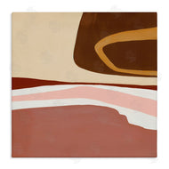 Ruth Fromstein | Terracotta Abstract Landscape Fluid Shape Composition