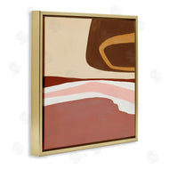 Ruth Fromstein | Terracotta Abstract Landscape Fluid Shape Composition