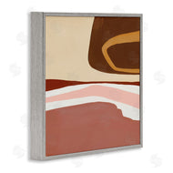 Ruth Fromstein | Terracotta Abstract Landscape Fluid Shape Composition