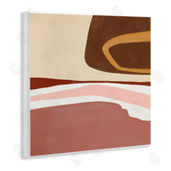 Ruth Fromstein | Terracotta Abstract Landscape Fluid Shape Composition