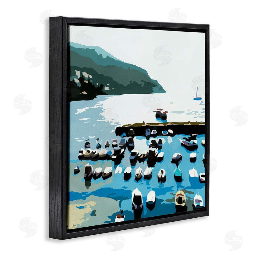 Beth Ann Lawson | Boating Docks at Lake Soft Edge Nautical Landscape