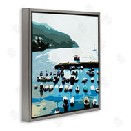 Beth Ann Lawson | Boating Docks at Lake Soft Edge Nautical Landscape