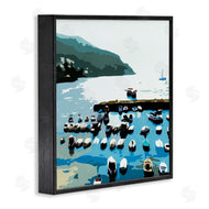 Beth Ann Lawson | Boating Docks at Lake Soft Edge Nautical Landscape