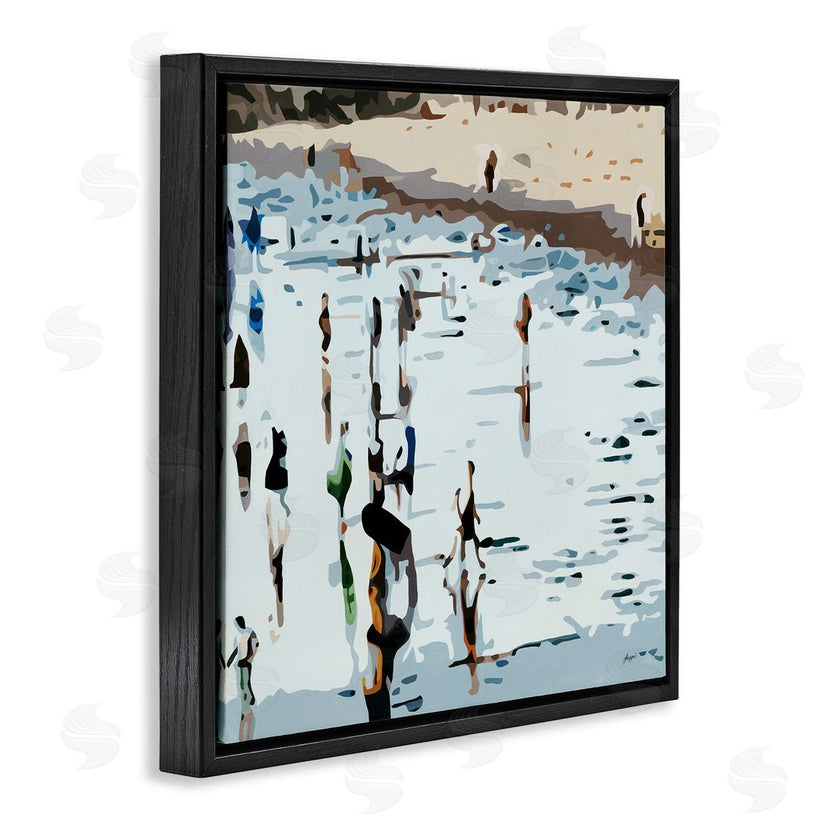 Beth Ann Lawson | People Standing on Coastline Nautical Beach Landscape