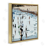Beth Ann Lawson | People Standing on Coastline Nautical Beach Landscape