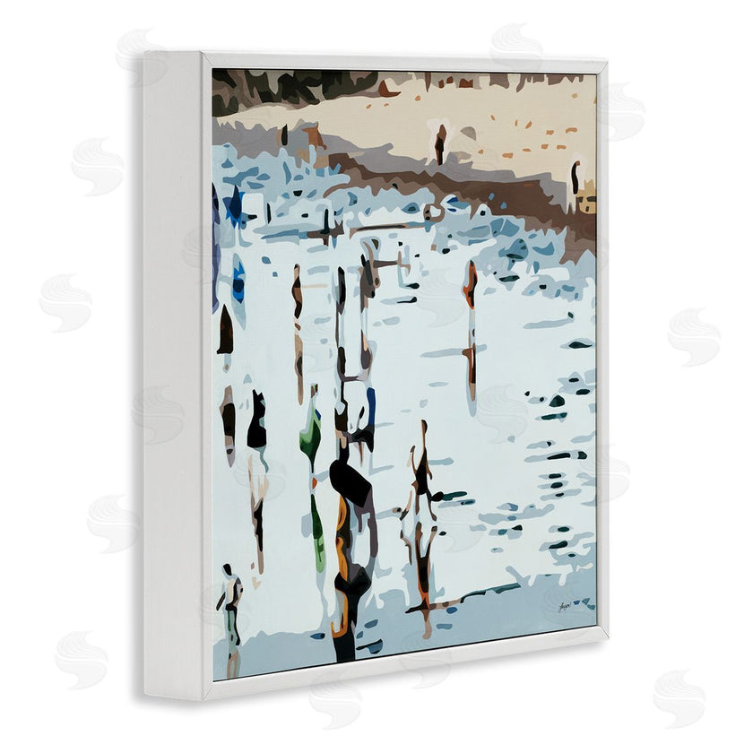 Beth Ann Lawson | People Standing on Coastline Nautical Beach Landscape