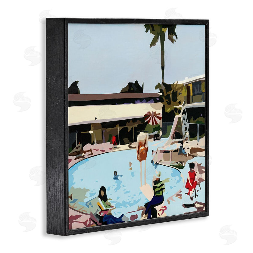 Beth Ann Lawson | People Lounging at Pool Party Tropical Scenery