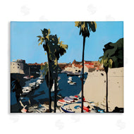 Beth Ann Lawson | Coastal City Boating Docks Tropical Palm Trees