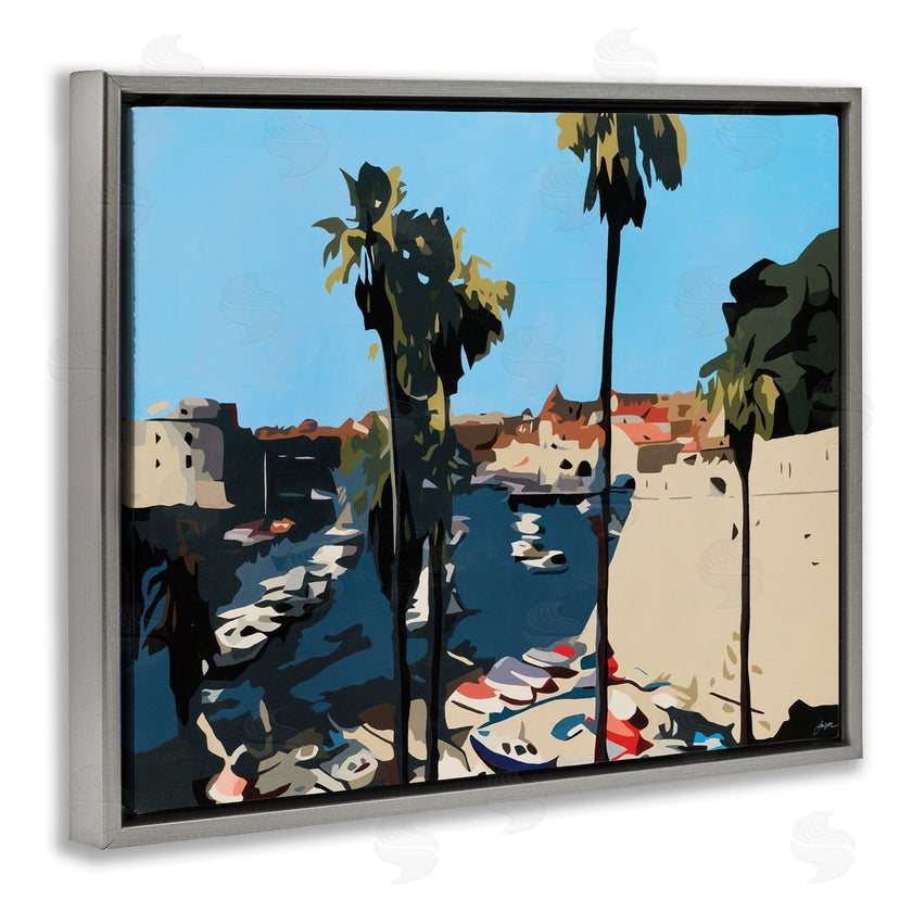 Beth Ann Lawson | Coastal City Boating Docks Tropical Palm Trees