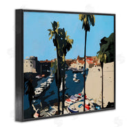 Beth Ann Lawson | Coastal City Boating Docks Tropical Palm Trees