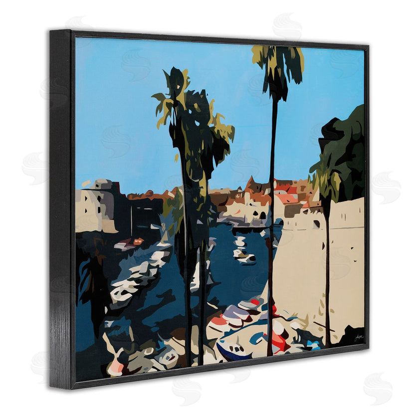 Beth Ann Lawson | Coastal City Boating Docks Tropical Palm Trees