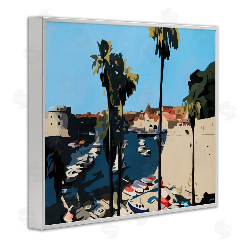 Beth Ann Lawson | Coastal City Boating Docks Tropical Palm Trees
