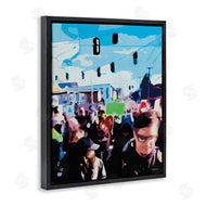Beth Ann Lawson | People Parading in Street Soft Edge Abstraction