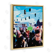 Beth Ann Lawson | People Parading in Street Soft Edge Abstraction