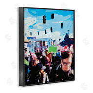 Beth Ann Lawson | People Parading in Street Soft Edge Abstraction