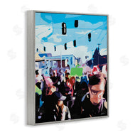 Beth Ann Lawson | People Parading in Street Soft Edge Abstraction