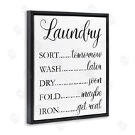 Victoria Brown | Laundry Room Schedule Humorous Cleaning Priorities