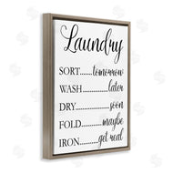 Victoria Brown | Laundry Room Schedule Humorous Cleaning Priorities