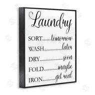 Victoria Brown | Laundry Room Schedule Humorous Cleaning Priorities