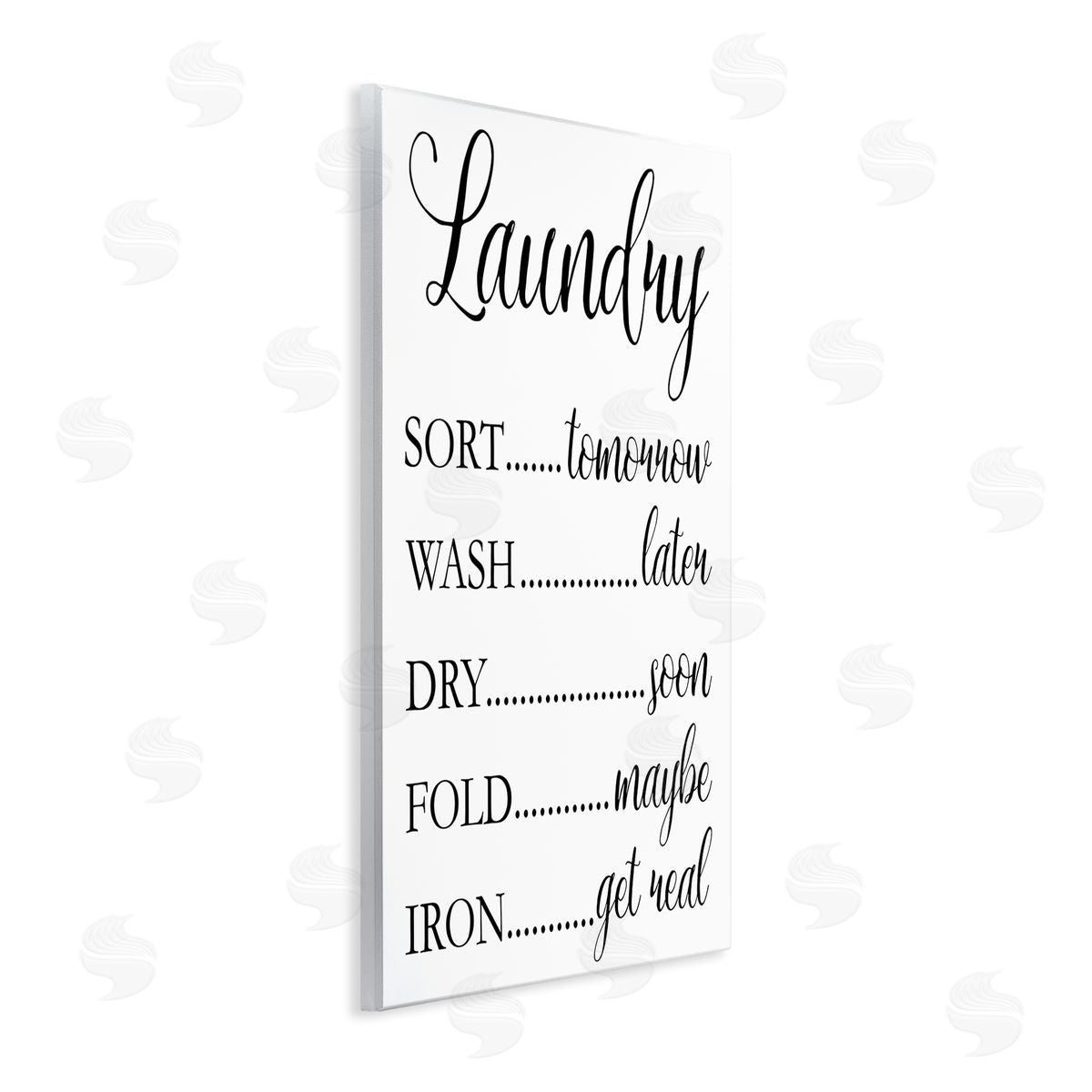 Victoria Brown Laundry Room Schedule Humorous Cleaning Priorities Wall Plaque Art