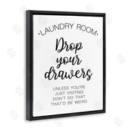 Victoria Brown | Drop Your Drawers Phrase Funny Laundry Sentiment