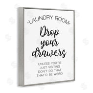 Victoria Brown | Drop Your Drawers Phrase Funny Laundry Sentiment